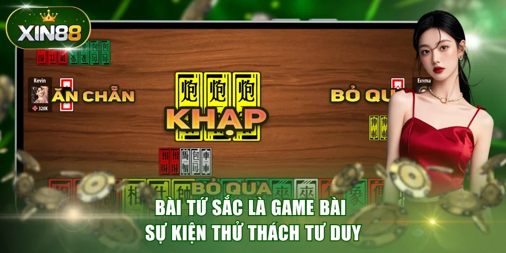 Bài tứ sắc là game bài sự kiện thử thách tư duy