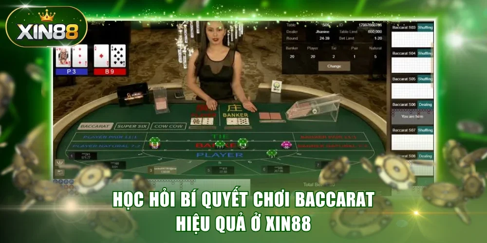 Học hỏi bí quyết chơi Baccarat hiệu quả ở XIN88