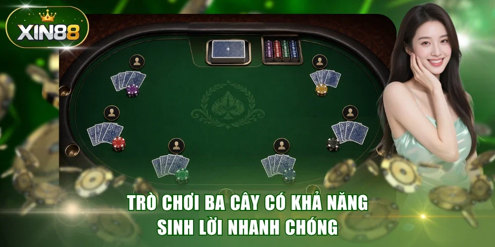 Trò chơi Ba Cây có khả năng sinh lời nhanh chóng